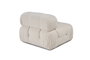 Atelier Del Sofa Sofá de 1 Plaza Bubble O1 Beige, Estructura Madera de Haya, Tejido Poliéster, Comodidad y Diseño Elegante